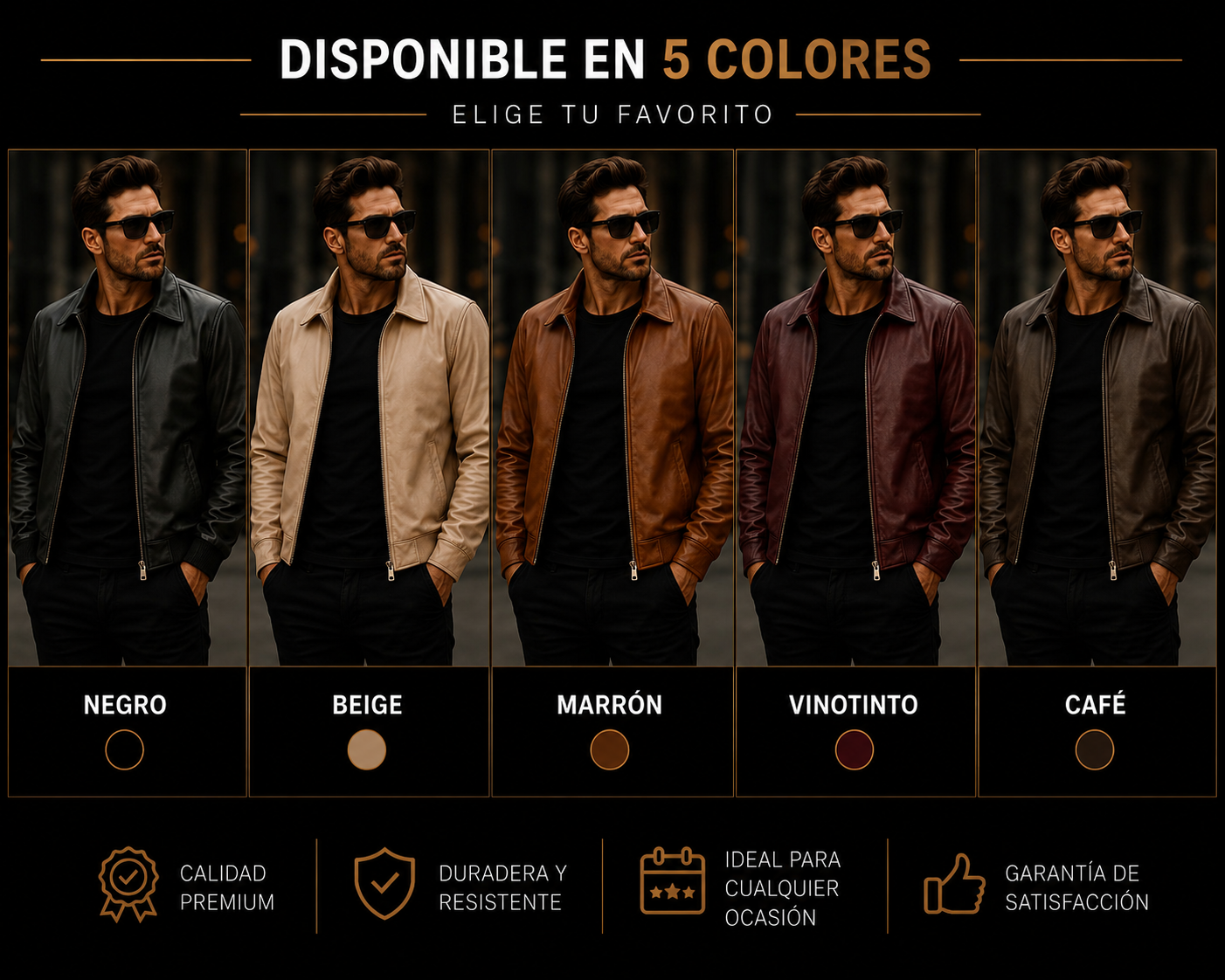 CHAQUETA PREMIUM PARA HOMBRE  🔥 SOLO HOY: 40% OFF 🔥 + ENVÍO GRATIS