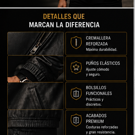 CHAQUETA PREMIUM PARA HOMBRE  🔥 SOLO HOY: 40% OFF 🔥 + ENVÍO GRATIS